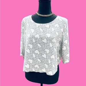 Cotton Heart Minimalist Lightweight Blouse Size Medium